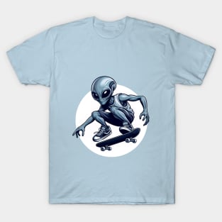 Alien Skateboarder T-Shirt